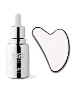 SACHEU Gua Sha Starter Kit with Slick Skin Oil - Stainless Steel Gua with Gua Sha Oil, Facial Oil Squalane Facial Tools, Face Oil for Gua Sha Massage, Gua Sha Stainless Steel