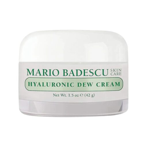 Mario Badescu Oil Free Hyaluronic Dew Cream | Hydrating Face Cream Formulated with Squalane for a Dewy Glow | 1.5 Oz