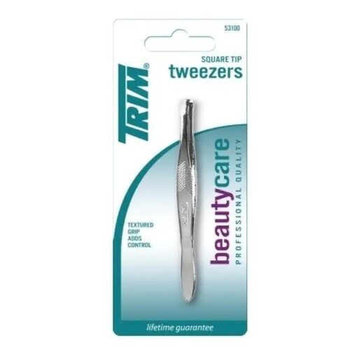 Trim Tweezr Square Size Ea Trim Square Tip Tweezers, 1 Count ( Pack of 6 )