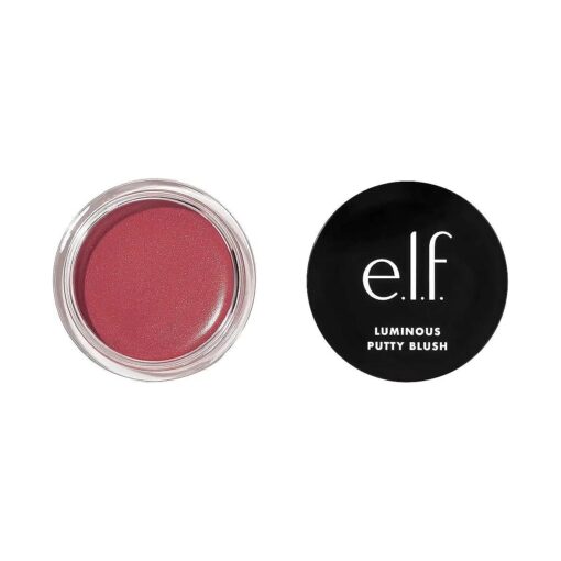 e.l.f, Luminous Putty Blush, Putty-to-Powder, Buildable Blush With A Subtle Shimmer Finish, Highly Pigmented & Creamy, Vegan & Cruelty-Free, St. Barts