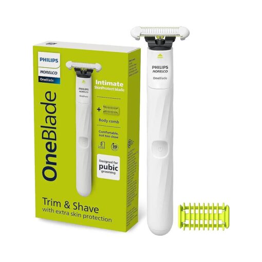 Philips Norelco OneBlade Unisex Intimate Pubic & Personal Body Groomer & Trimmer, QP1924/70