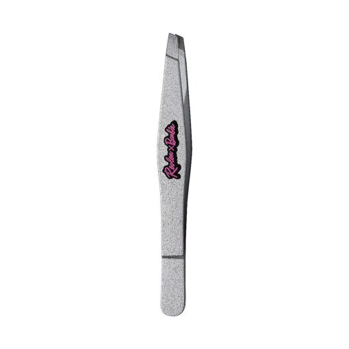 Revlon x Barbie Slant Tip Tweezer, Stainless Steel Hair Removal Makeup Tool ( Packaging May Vary )