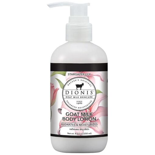 Goat Milk Skincare Scented Lotion ( 8.5 oz ) - Made in the USA - Cruelty-free and Paraben-free ( Stargazer Lily )