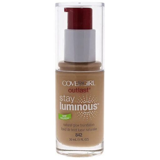 COVERGIRL Outlast Stay Luminous Foundation Medium Beige 842, 1 oz ( packaging may vary )