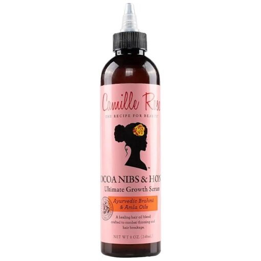 Camille Rose Cocoa Nibs & Honey Hair Growth Serum, with Amla Oil to Naturally Thicken Strengthen and Condition, for All Hair Types, 8 oz