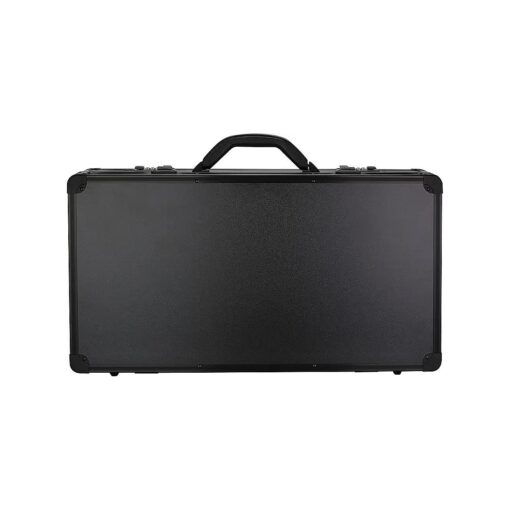 SunRise C4102 Barber Stylist Lock Attached Carrying Portable Travel Case Organizer Storage Display, Black Matte ( C4102PPAB ), 22x13x4.25 Inch ( Pack of 1 )