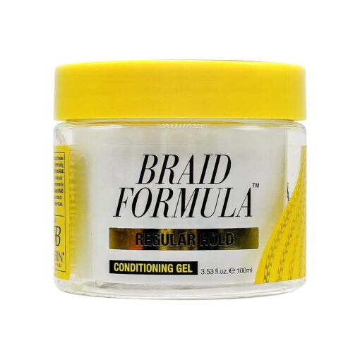 EBIN NEW YORK Braid Formula Conditioning Gel, Original/Regular Hold, 3.53oz/100ml - Clean/Aloe Vera Scent, Shine, Braid Control, No Residue, No Flaking, Smoothing, Strong Hold