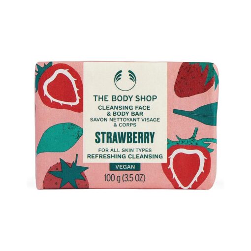 Strawberry Cleansing Face & Body Bar - Cleanses and Recharges Skin - Vegan - 3.5oz