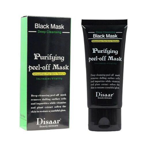 Blackhead Activated Natural Charcoal Cleansing Mask, Wash-Off Nursing Face Masks Deep Cleansing Peel-off Mask, Black Mud Face Mask