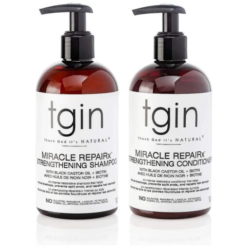 tgin Miracle RepaiRx Strengthening Shampoo and Conditioner Duo For Damaged hair - For Damaged Hair - Shampoo and Conditioner Set - Repair - Protect - Restore