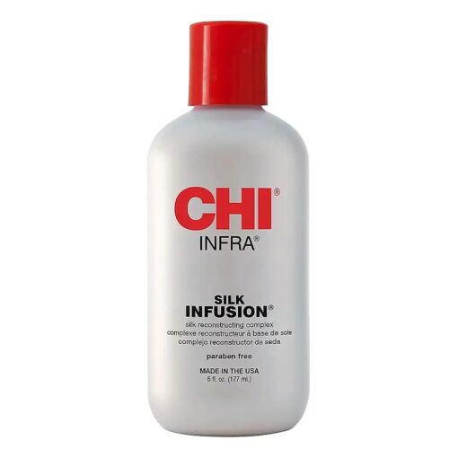 CHI Infra Silk Infusion, Leave-In Reconstructing Treatment To Strengthen & Protect All Hair Types, Alcohol-Free, 6 Oz