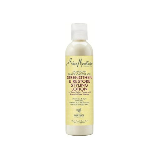 SheaMoisture Jamaican Black Castor Oil, Strengthen & Restore Styling Lotion, Moisturize & Style, 8 Oz