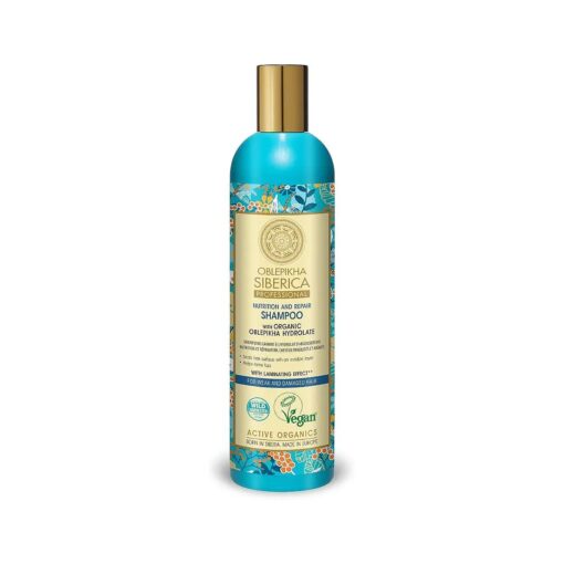 Natura Siberica Oblepikha Shampoo for Weak and Damaged Hair, 400 mL