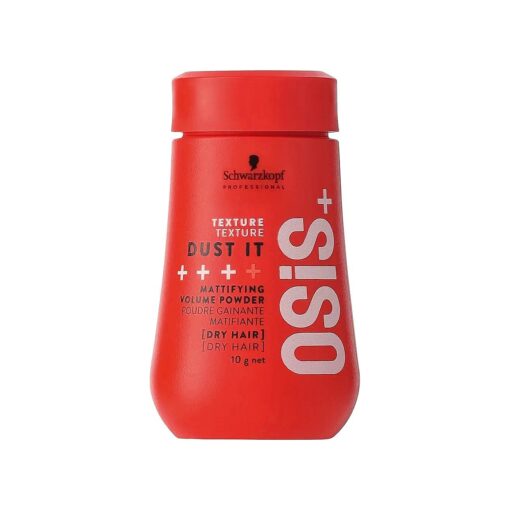 OSiS+ Dust It - Mattifying Volume Powder - long-lasting Hold, Strong Control and Separation - Matte Effect Texturizer Product for Wild Hair Styling and Volumizing, 0.35 oz