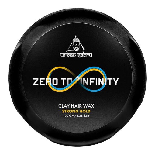 urbangabru Clay Hair Wax : Zero to Infinity- Strong Hold | Volume | Hair Style ( 3.5 Oz )