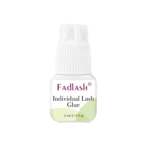 Individual Lash Glue FADLASH Cluster Lash Glue 2-3S Dry Time 7-15 Days Retention DIY Lash Extension Glue Self Application Sensitive Lash Cluster Glue Black 5ml ( DIY/Cluster Lashes Use Only )