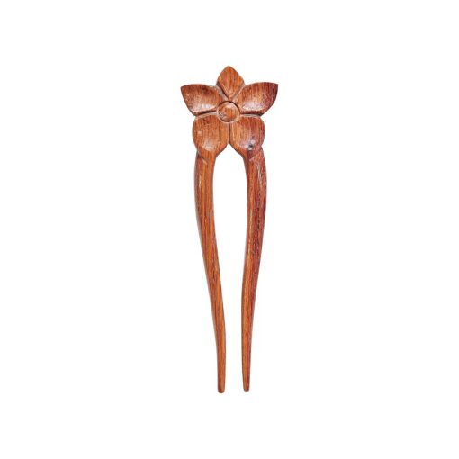 Marycrafts Wooden Flower Hair Pin, Hair Fork, Hair Stick, Hair Accessories For Women ( 1 Piece )