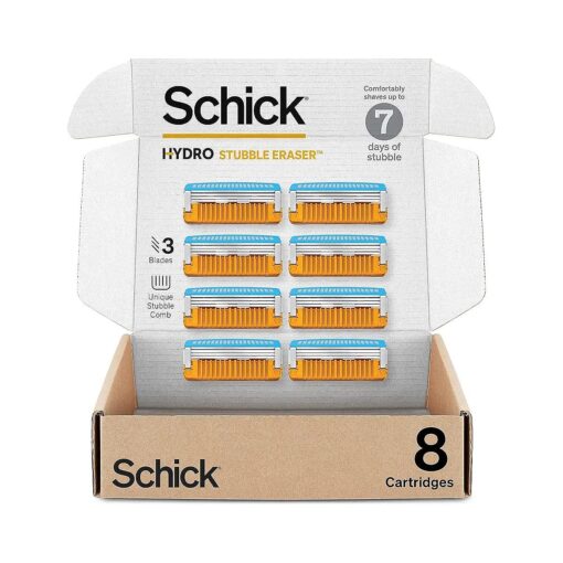 Schick Hydro Stubble Eraser Refills -- Stubble Razor Refills, 8 Count