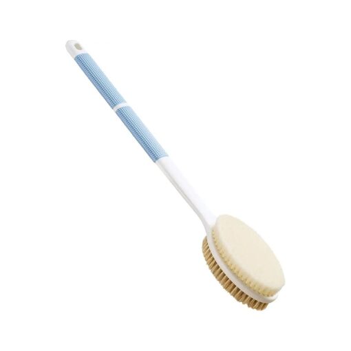 Back Scrubber Anti Slip Long Handle for Shower, Dual-Sided Back Brush with Stiff and Soft Bristles, Body Exfoliator for Bath or Dry Brush .