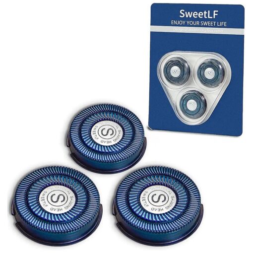 Replacement Blade 203D-6A Suitable for SweetLF Electric Shavers for men : SWS7105 and SWS7105BK, Blue ( Silber ) ( Blue )