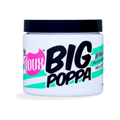 The Doux Big Poppa Defining Gel, Curling Gel to Fight Frizz and Humidity, Curl-Defining Hair Products, Suitable for All Curl Types