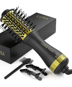 LURA Small Hot Air Brush for Shoulder-Length Hair,2 Inch Hair Dryer Brush Blow Dryer Brush in One for Medium Hair