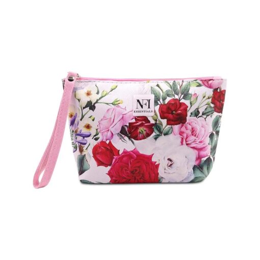 Floral Print Makeup Bag Travel Make Up Organizer Cosmetic Pouch for Women Toiletry Bag Travel Zipper Pouch Makeup Pouch for Purse