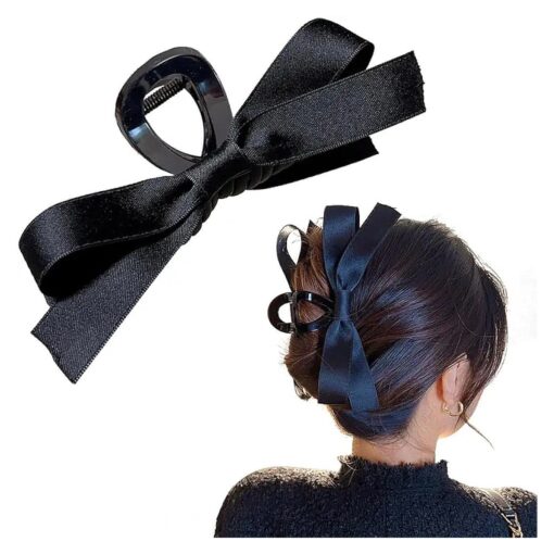 Bow Hair Clips and Barrettes for Women - Nonslip Claws and Clamps With Big Bows for Thick and Thin Hair