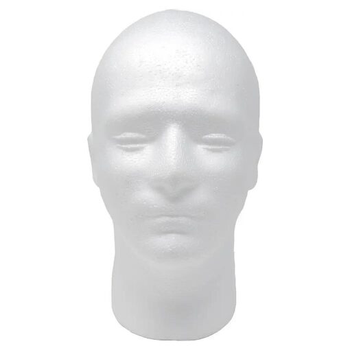 Inc, Male Styrofoam Foam Mannequin wig Head 11" ( 1 count )