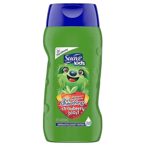 Suave Kids 2-in-1 Shampoo Smoothers Fairy Berry Strawberry 12 oz ( Pack of 3 )