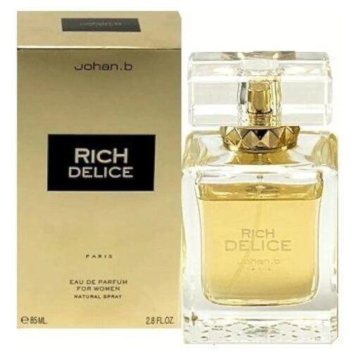 Johan B, Rich Delice for Women Eau De Parfum Spray, 2.8 Ounce