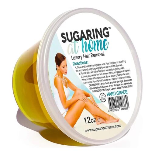 Sugaring Hair Removal Paste Hard for Personal Use on Bikini, Brazilian, Arms, Legs, Back 12 oz .