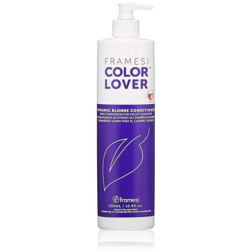 Framesi Color Lover Dynamic Blonde Conditioner, Purple Conditioner, Sulfate Free Conditioner, Color Treated Hair