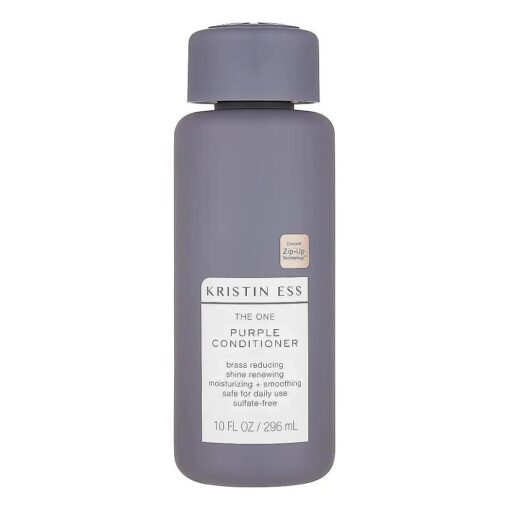 Kristin Ess Hair The One Purple Conditioner for Toning + Moisturizing Blonde Hair - Neutralizes Brass + Yellow Tones - Sulfate, Silicone and Paraben Free, Color + Keratin Safe, 10 fl, oz .