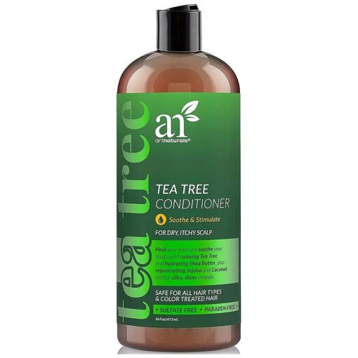 Artnaturals Tea Tree Conditioner 16 Fl Oz - Sulfate Free - Made w/ 100 % Pure Natural Therapeutic Grade Tea Tree Essential Oil - For Dandruff, Sensitive, Itchy, Dry scalp - For Men & Women