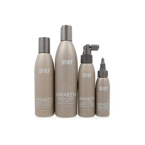 Surface Hair Awaken Kit : Shampoo, Conditioner, Scalp Elixir and Therapeutic Treatment - for Thinning Hair, Hair Loss and Thickening