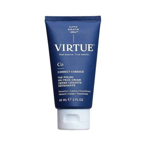 Virtue Un-Frizz Leave-In Hair Treatment for Curly Hair and Frizz Control, Sulfate Free, Safe for All Hair Types, Color Safe