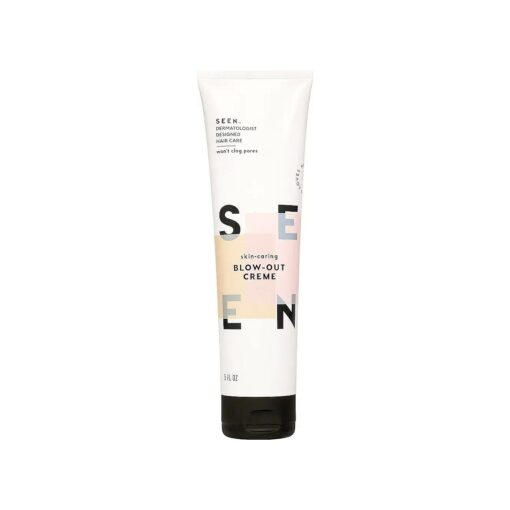 SEEN - Scented - Blow-Out Creme - Non-Comedogenic & Sulfate-Free Blow Out Hair Cream- Reduces Frizz- Heat Protectant- Safe for Sensitive, Eczema & Acne Prone Skin