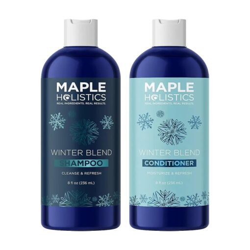 Sulfate Free Hard Water Shampoo and Conditioner - Hard Water Hair Treatments of Product and Minerals with Five Mint Essential Oils for Replenishing Hydration and Hair Shine - Paraben & Cruelty Free