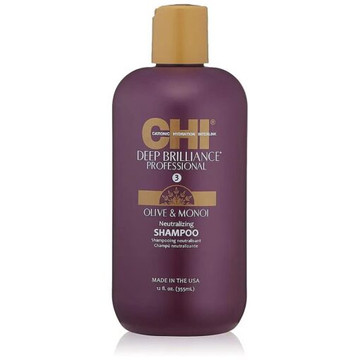 CHI Deep Brilliance Neutralizing Shampoo - Sulfate, Paraben, and Gluten Free, 12 oz .