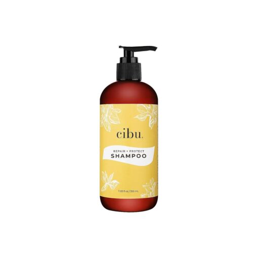 CIBU Repair + Protect Shampoo 30002 Restores Damaged Hair Protects From Breakage | Safe for Color-Treated Hair | Smooths & Strengthens | Sulfate-Free | Gentle for Daily Use | Refreshing Scent 11.83oz