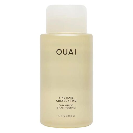 OUAI Fine Shampoo - Volumizing Shampoo with Strengthening Keratin, Biotin & Chia Seed Oil for Fine Hair - Delivers Clean, Weightless Body - Paraben, Phthalate & Sulfate Free Hair Care - 10 fl oz