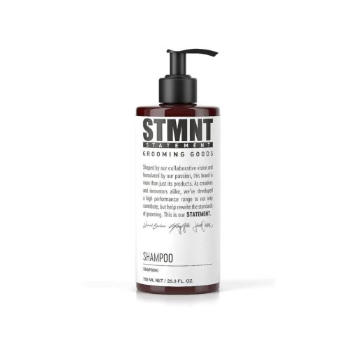 STMNT Grooming Goods Shampoo | SLS/SLES Sulfates Free | Activated Charcoal & Menthol | Removes Build Up | Fuller Feeling Hair