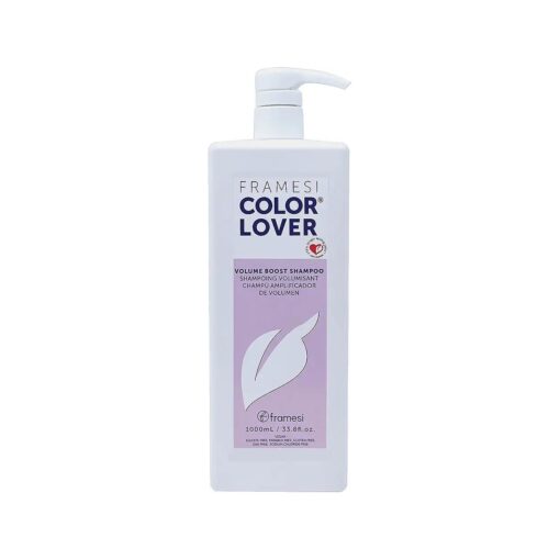 Framesi Color Lover Volume Boost Shampoo, 33.8 fl oz, Sulfate Free Shampoo with Quinoa and Aloe Vera, Color Treated Hair