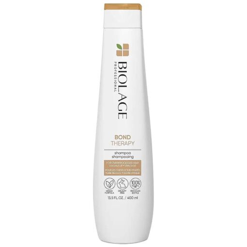 Biolage Bond Therapy Sulfate-Free Shampoo | Builds Bonds & Reduces Breakage | Paraben & Sulfate-Free | Vegan | Salon Professional Shampoo | Cruelty-Free | Bonding