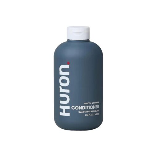 Huron Men 's Conditioner - Lightweight, Hydrating Conditioner - Eliminates Frizzy Hair, Moisturizes, & Restores Shine - Clean & Invigorating Scent - 100 % Vegan Ingredients & Cruelty-Free - 11.8 Fl Oz