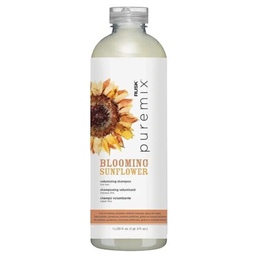 RUSK PUREMIX Blooming Sunflower Volumizing Shampoo 35 oz, 35 fl, oz .