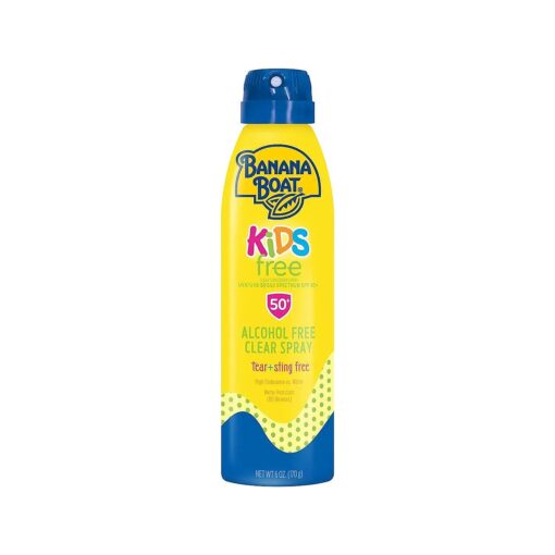 Kids Sport Sunscreen Spray SPF 50, 6oz | Childrens Sunscreen, Kids Sunblock, Oxybenzone Free Sunscreen for Kids, Spray On Sunscreen, Alcohol Free Sunscreen SPF 50, 6oz