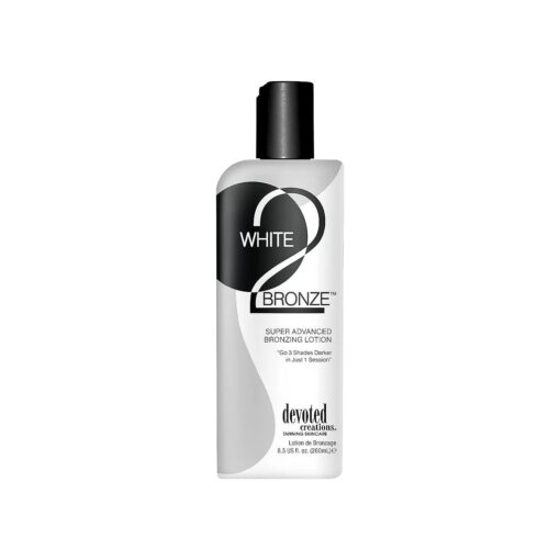 White 2 Black Supre Advanced Bronzer Tanning Lotion, 8.5 Ounce