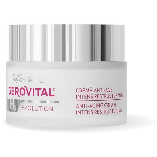 GEROVITAL Anti-Aging Face Cream, Intensive Restructuring With Superoxide Dismutase SOD ( The Anti-Aging Super Enzyme ), Moisturizer Face Cream, Anti-Wrinkle Effect, 50 ml